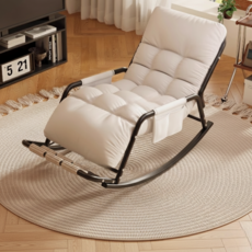 1인용 흔들의자 소파 편안한 리클라이너 소파 1인용 소파 1인 리클라이너, 111X60X50cm/1인용, 베이지
