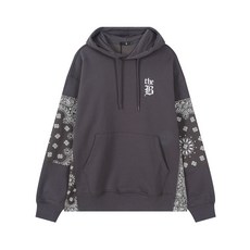 브랜드정품 버커루 BUCKAROO 패치워크 후드 풀오버 다크 그레이 278061