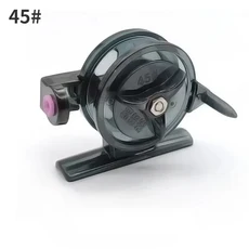 겨울 얼음낚시바퀴 45 # 55 스풀 릴 잉어 낚시 태클을위한 휴대용 미니 플라이 Pesca Iscas 도구 액세서리, 01 2, 03 Black 45