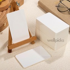 소망상점 아트페이퍼 반코팅 무지 종이카드 100매(7x11cm) 종이표지, 상세페이지 참조