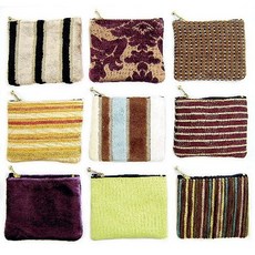 復古風印章收納包 精巧拉鍊設計 多款花紋可選 柔軟材質保護印章, 隨機