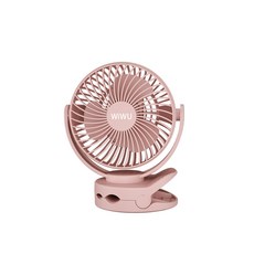 WiWU 多功能USB夾式涼風扇 MY-W026 4段風速 720度旋轉 6700mAh電池 USB-C充電, 皓月白
