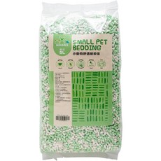 minifeet 小動物舒適紙棉 無粉塵, 1個, 白+綠,破碎型 450G