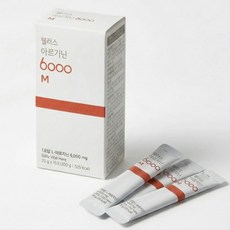 [6박스] 웰러스 고함량 아르기닌 6000M 20g x 15포, 300g, 6박스