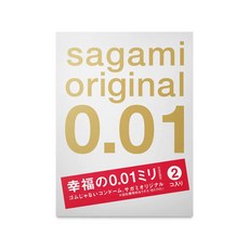 SAGAMI 相模 元祖 0.01mm 極薄保險套, 1個, 2個裝