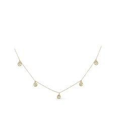 LB 익스클루시브 중고 14K 옐로 골드 다이아몬드 장식 네크리스