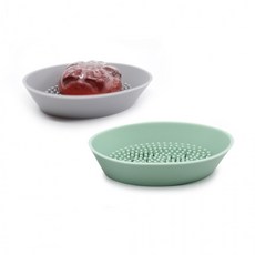 [셜스토어] 파미레 타원형 실리콘 비누받침 비누받침솔 실리콘솔, 1개, 그레이[DI0071]