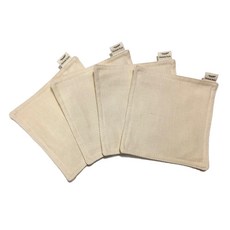 3겹 소창 티코스터 셋트 찻잔받침, 4개, TEA COASTER