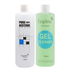 루핀 프리미엄 젤크리너 1000ml + 루핀 퓨어100%아세톤 1000ml_, 1개, 2L