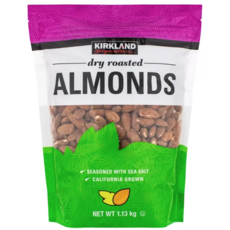 Kirkland Signature 科克蘭 海鹽調味杏仁, 1.13kg, 1個