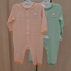 [압소바 해피랜드] 봄 초여름 가을 유아 남아 여아 공용 오렌 우주복 HY1-106P1