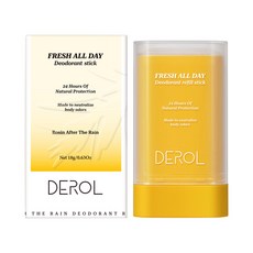 DEROL 淨味清爽稥體止汗膏 長效爽身 抑汗留香, 1個, 18g--英文包裝，僅供出口，不做零