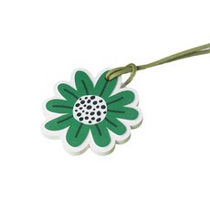 硅藻土香薰掛件 持久留香 衣櫃車載臥室室內除味裝飾香片, 1個, 花形UV擴香掛片-綠