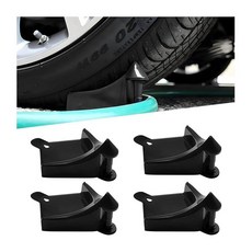 FALVFUN 차량용 호스 4개 차량 디테일 청소 타이어 에 걸리는 세척 방지 휠 롤링 핏 옐로우, 블랙, 블랙