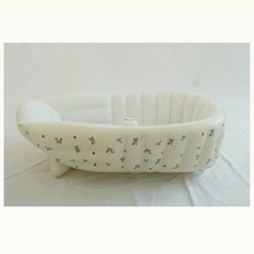 嘉 嬰兒充氣浴盆 可摺疊寶寶洗澡盆, 兔頭充氣浴盆90*50*25:1個