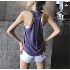 쌍천여성 러닝 여자 나시티 러닝복 헬스복 댄스복 여름 마라톤 런닝 상의 요가복 상의