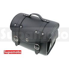 Supamoto DP12 後座箱 復古行李箱 皮革 通用 改裝貨架 CT125 CB350, 黑色(1個)