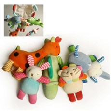 칼라모빌 태교모빌 기린과 친구들 오르골포함 멜로디 봉제인형 아이방꾸미기 신생아