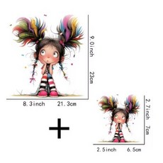 다리미 옷 데코 스티커 의류 열 전사지 프린트 개구장이소녀(5종옵션), 개구장이G4071, 1개