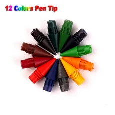 12/24pcs 영구 연필 교체 가능 리필 무한 연필 흑연 펜촉 금속 펜촉 잉크리스 연필 영원한 교체 헤드, 02 Multicolor, 01 12pcs
