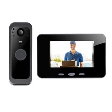 스마트 라이프 WiFi 비디오 초인종 PIR 카메라 2MP 야외 방수 무선 도어 인터콤 시스템 5', 02 standard, 01 400VK
