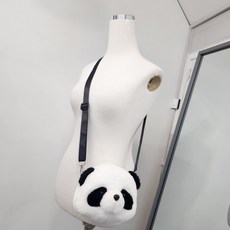 미니 가방 팬더인형 얼굴 크로스백