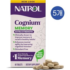 나트롤 코그니움 메모리 200mg Natrol Cognium Memory Extra Strength, 5개, 60정