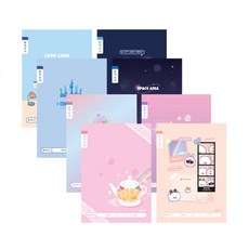 받아쓰기 노트 10권 초등학생노트 영어노트 초등학생공책, 여_랜덤