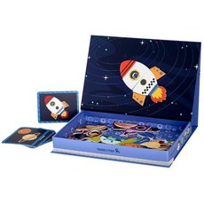 우주자석퍼즐박스 소근육발달교구 자석놀이세트 유아퍼즐놀이 5세 태양계 6살 그림활동카드, 1개