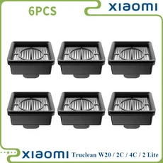 샤오미 트루클린 W20 / 2C 4C 2 Lite 습식/건식 진공 롤러 브러시바 브러시 필터 헤파 부품 액세서리 교체, 02 6PCS
