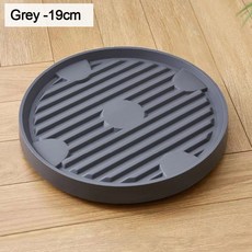 이동식 바퀴 달린 화분 플라스틱 원형 받침대 매트 트레이, grey-19cm, 1개