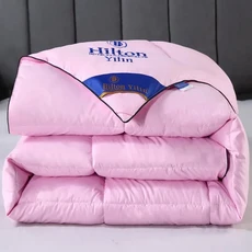 구스 다운 이불 겨울 두꺼운 따뜻한 봄가을 퀼트, 핑크