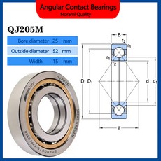 AMGT 베어링 QJ205 32204 테이퍼, 01 QJ205M