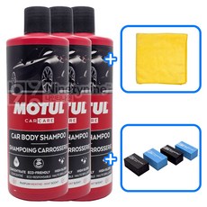 모튤 카 바디 샴푸-1L 차량용 샴푸 3개+타월&도어가드, 1개, 1L