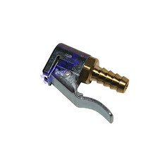 BK 독일 탈착기집게 공기압게이지용 에어척 8mm, 금색, 1개