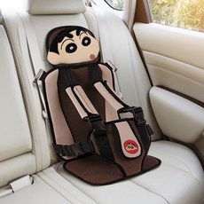 짱구 휴대용 어린이 보조 카시트 일체형, NEW브라운
