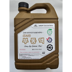 현대모비스 최고급형 부동액 0710000221 / 0710000421, 4L, 1개