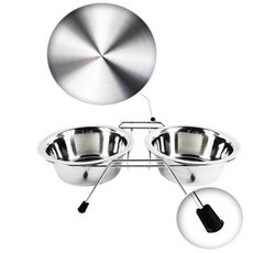 스텐 쌍식기 대 고양이식기 강아지스텐밥그릇 반려동물식기