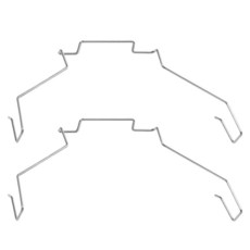 12CM CPU 방열판 팬 버클 2개 컴퓨터 메인보드 CPU 라디에이터 팬 고정 클립 CPU 라디에이터 팬 후크 고정 브래킷 PC 메인보드 CPU 라디에이터 팬 와이어 버클, 12CM CPU 방열판 팬 버클 2개, 컴퓨터 메인보드