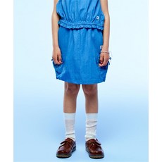 매장정품 리 키즈 LEE KIDS 린넨데님 카고 롱 스커트 인디고 LK2602SR74IN