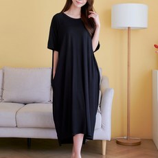 로안폴린 홈웨어 오버사이즈 포켓 원피스