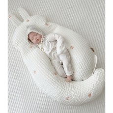 [제이앤제나] 제나몽 분리형 - 촘촘인견/인견, 제나몽분리형_인견자수_쁘띠래빗(솜+커버)세트