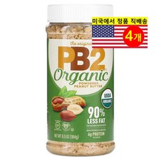 PB10 Foods 베이킹 재료 오리지널 땅콩 버터 파우더 184g 2개, 4개