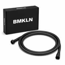 BMKLN 물때방지 PVC 샤워기 호스 BIC323, 블랙, 2m