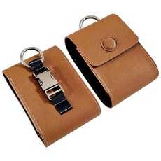 디앤디 골프공 파우치 4구 볼주머니, 브라운, 1개