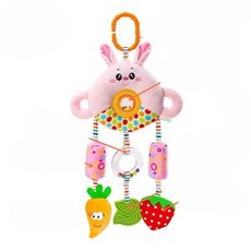 신생아 모빌 치발기 임신선물 차량용 유모차 딸랑이, 1개, 상세페이지 참고, 9. 토끼