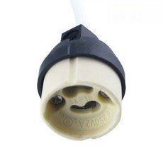 2/4/8/10pc GU10 세라믹 LED/CFL/할로겐 스팟 램프 전구 홀더 베이스 유럽 표준 VDE 고온 방지 바요넷 18cm, 01 2pcs