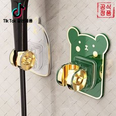 hehe-08 조절 가능한 스프레이 노즐 걸이 못이나 드릴 필요 없음 안정적이고 내구성이 뛰어나며 온 가족이 사용 가능!(브레인업 유한회사 Co. Ltd.), 흰펭귄 3마리