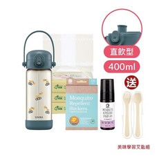 小獅王辛巴 鉑金PPSU兒童水壺直飲組(400ml), 1個, (挖土機SW8416)+贈品:送學習叉匙