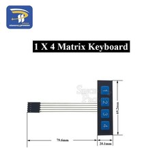 키 버튼 멤브레인 스위치 키패드 스마트 카 키트 매트릭스 어레이 키보드, 1개